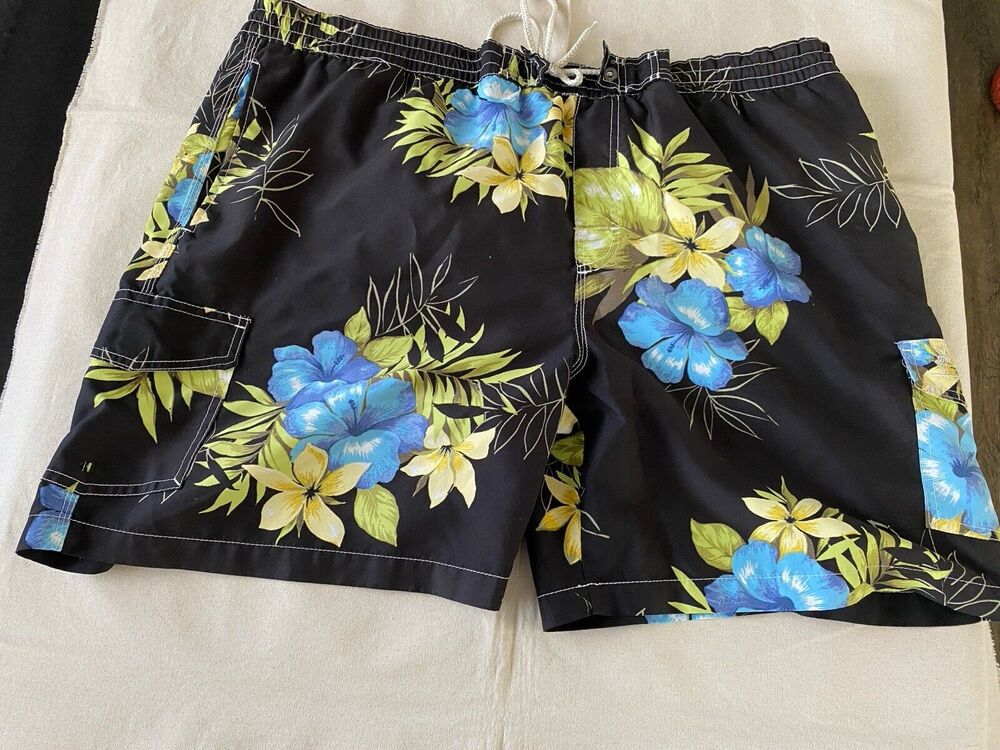 Caribbean Palms Board Shorts Men's XXL Swim Trunks